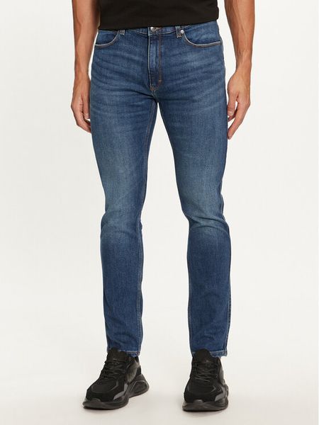 Hugo Jeansy 50522138 Niebieski Extra Slim Fit. Niebieskie jeansy męskie Hugo, bez wzorów, z bawełny. Za 359.99 zł.