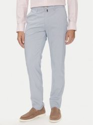 Pierre Cardin Chinosy C3 33730.1058 Błękitny Slim Fit. Niebieskie eleganckie spodnie męskie Pierre Cardin, bez wzorów, z bawełny. Za 309.99 zł.