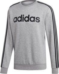Adidas Bluza męska Essentials 3 Stripes Crewneck Fleece szara r. S (EI4902). Szare bluzy nierozpinane męskie ADIDAS, m, bez wzorów, bez ramiączek, bez kaptura. Za 200.94 zł.