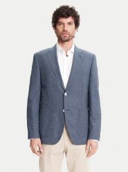 BOSS Marynarka H-Janson-FL 50545859 Granatowy Regular Fit. Niebieskie marynarki męskie Boss, m, bez wzorów, z wełny. Za 1,409.00 zł.