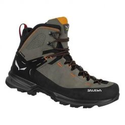Buty trekkingowe męskie Salewa Mtn Trainer 2 Mid Gtx. Szare buty trekkingowe męskie Salewa, na zimę, bez wzorów, z zamszu, bez zapięcia. Za 1,162.00 zł.