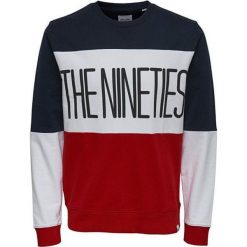 ONLY&SONS Męska bluza Rico Sweat Reg Dark Sapphire (rozmiar S). Niebieskie bluzy nierozpinane męskie Only&Sons, m, bez wzorów, bez ramiączek, bez kaptura. W wyprzedaży za 79.00 zł.