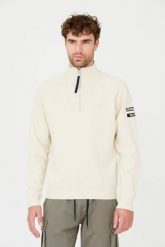 AERONAUTICA MILITARE Beżowa bluza. Brązowe bluzy nierozpinane męskie Aeronautica Militare, m, bez wzorów, bez ramiączek, bez kaptura. W wyprzedaży za 459.99 zł.