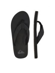 Quiksilver Japonki 808416 Czarny. Czarne klapki i japonki męskie Quiksilver, bez wzorów, z materiału. Za 99.99 zł.