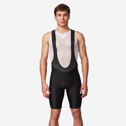 Spodenki rowerowe szosowe męskie Van Rysel RC100 Discover. Czarne szorty sportowe męskie VAN RYSEL, bez wzorów, z tworzywa sztucznego, sportowe. Za 139.99 zł.