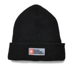 Czapka zimowa unisex Black Diamond Double Waffle Beanie. Czarne czapki męskie Black Diamond, na zimę, bez wzorów, sportowe. Za 114.99 zł.