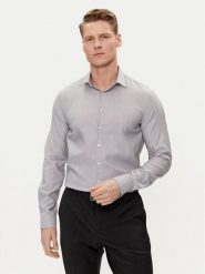 Calvin Klein Koszula K10K112588 Granatowy Slim Fit. Niebieskie koszule męskie Calvin Klein, m, bez wzorów, z bawełny, bez kołnierzyka, bez ramiączek. Za 429.99 zł.