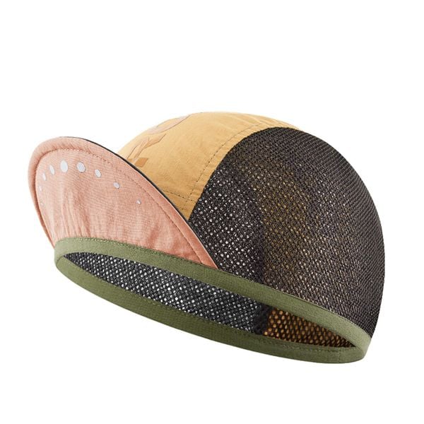 Czapka kolarska Rockbros rowerowa z daszkiem, pod kask. Żółte czapki męskie ROCKBROS, bez wzorów, sportowe. Za 39.99 zł.