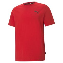 Koszulka męska Puma ESS Small Logo Tee. Czerwone t-shirty sportowe męskie Puma, m, bez wzorów, sportowe, bez ramiączek. Za 52.00 zł.
