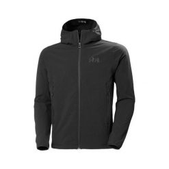 Wodoodporna kurtka Helly Hansen Cascade Shield. Czarne kurtki męskie Helly Hansen, bez wzorów, bez kaptura, rowerowe. Za 717.75 zł.