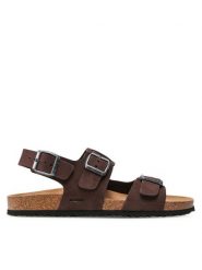 Geox Sandały U Sandal Ghita A U159VA 00032 C6024 Brązowy. Brązowe sandały męskie Geox, z nubiku, bez zapięcia. Za 249.99 zł.