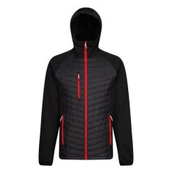 Męska Hybrydowa Kurtka Z Kapturem Navigate. Czarne kurtki męskie Regatta, l, bez wzorów, sportowe, bez ramiączek, z kapturem. Za 205.99 zł.