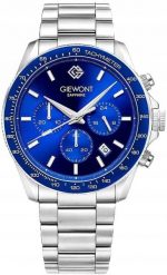 Zegarek Giewont Zegarek Męski Chronograph Sapphire Srebrno Niebieski GW3520-B3. Niebieskie zegarki męskie Giewont. Za 208.17 zł.