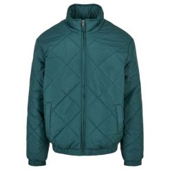 Kurtka Urban Classics Diamond Quilted. Zielone kurtki męskie Urban Classics, m, bez wzorów, bez ramiączek, bez kaptura. Za 305.50 zł.