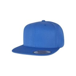 Czapka snapback Flexfit Classic. Niebieskie czapki męskie FLEXFIT, bez wzorów, z wełny, klasyczne. Za 111.50 zł.
