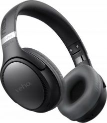 Veho ZB-4 Zestaw słuchawkowy Przewodowy i Bezprzewodowy Opaska na głowę Połączenia/muzyka USB Type-C Bluetooth Czarny, Szary. Czarne słuchawki bluetooth Veho. Za 519.08 zł.