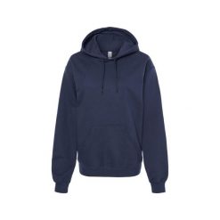 Bluza Z Kapturem Dla Dorosłych Unisex Softstyle Fleece Midweight. Niebieskie bluzy nierozpinane męskie GILDAN, m, bez wzorów, bez ramiączek, z kapturem. Za 112.99 zł.
