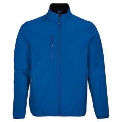 Męska Kurtka Soft Shell Falcon. Niebieskie kurtki męskie SOL'S, m, bez wzorów, sportowe, bez ramiączek, bez kaptura. Za 284.99 zł.
