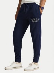 Polo Ralph Lauren Spodnie dresowe 710P04876001 Granatowy Regular Fit. Niebieskie spodnie dresowe męskie Polo Ralph Lauren, bez wzorów, z bawełny. Za 789.99 zł.