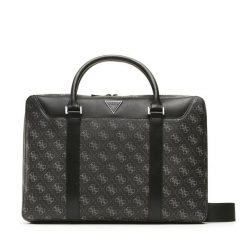 Torba na laptopa Guess. Czarne torby na laptopa męskie Guess, z aplikacjami, małe. Za 369.99 zł.