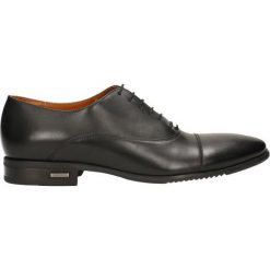 Półbuty IGOR. Czarne eleganckie półbuty męskie Gino Rossi, ze skóry, eleganckie. W wyprzedaży za 299.90 zł.