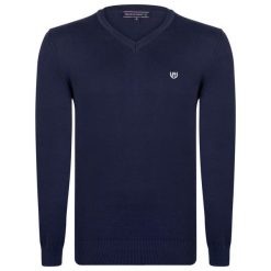 Felix Hardy Sweter Męski M Ciemnoniebieski. Niebieskie swetry męskie Felix Hardy, z dekoltem w kształcie v. Za 159.00 zł.