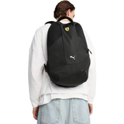 Plecak Puma Ferrari Race Large Backpack, Dla obu płci. Czarne plecaki męskie Puma, bez wzorów, z poliesteru. Za 390.00 zł.
