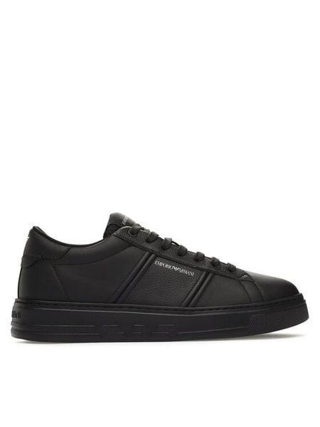 Emporio Armani Sneakersy X4X570 XN840 K001 Czarny. Czarne buty sportowe na co dzień męskie Emporio Armani, m, bez wzorów, ze skóry, bez ramiączek, bez kaptura. Za 709.99 zł.