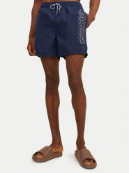 Jack & Jones Szorty kąpielowe Fiji 12253118 Granatowy Regular Fit. Niebieskie kąpielówki męskie Jack & Jones, bez wzorów, z syntetyku. Za 69.99 zł.