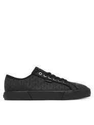 Calvin Klein Trampki Vulc Laceup Cv Aop HM0HM02122 Czarny. Czarne trampki męskie Calvin Klein, bez wzorów, z materiału, bez zapięcia. Za 359.99 zł.