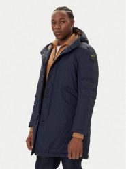 Blauer Parka Faywood 25WBLUK11140 007286 Granatowy Regular Fit. Niebieskie parki męskie Blauer, l, bez wzorów, z syntetyku, bez kaptura. Za 1,189.00 zł.