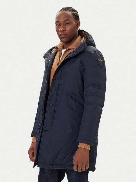 Blauer Parka Faywood 25WBLUK11140 007286 Granatowy Regular Fit. Niebieskie parki męskie Blauer, m, bez wzorów, z syntetyku, bez kaptura. Za 809.00 zł.