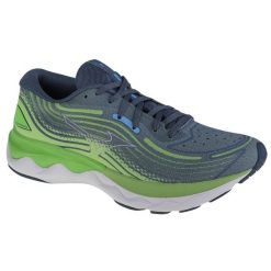 Buty do biegania męskie Mizuno Wave Skyrise 4. Niebieskie buty do biegania męskie Mizuno, bez wzorów, z gumy, bez zapięcia, do biegania, mizuno wave. Za 479.99 zł.