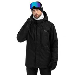 Kurtka snowboardowa męska W4 Vostock. Czarne kurtki narciarskie i snowboardowe męskie SIROKO, na zimę, l, bez wzorów, bez kaptura, narciarskie. W wyprzedaży za 424.00 zł.