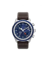 Timex Zegarek Fly Back Chronograph x Pan Am® TW2W97200 Brązowy. Brązowe, analogowe zegarki męskie Timex. Za 1,299.00 zł.