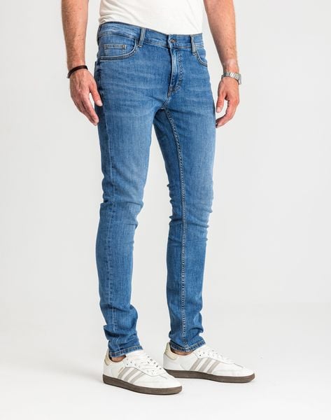 Męskie Spodnie Jeansowe Mustang Style Frisco Skinny Denim Blue 1017117 5000 682, W35 L34. Niebieskie spodnie na co dzień męskie Mustang, bez wzorów, z bawełny, eleganckie. Za 219.99 zł.