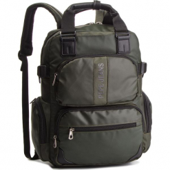 Plecak PEPE JEANS - Bromley Laptop PM120026 Military Green 679. Zielone plecaki męskie Pepe Jeans, z jeansu. Za 219.00 zł.