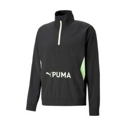 Bluza treningowa męska PUMA Fit Heritage Woven. Czarne bluzy nierozpinane męskie Puma, l, bez wzorów, sportowe, bez ramiączek, bez kaptura. Za 149.99 zł.