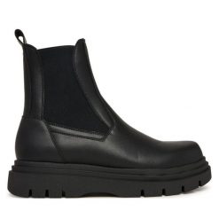 Sztyblety Guess. Czarne sztyblety męskie Guess, bez obcasa, bez zapięcia. Za 579.99 zł.