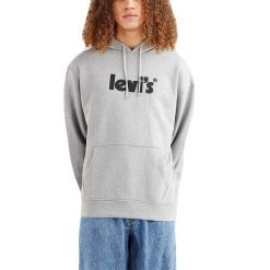 Bluza z Kapturem Relaxed Graphic Rozmiar XL Szary - 38479-0080. Szare bluzy z kapturem męskie Levi's, s, bez wzorów, z dresówki, z kapturem. W wyprzedaży za 297.80 zł.