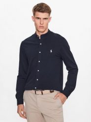 Polo Ralph Lauren Koszula 710742468003 Granatowy Regular Fit. Niebieskie koszule męskie Polo Ralph Lauren, m, bez wzorów, z bawełny, bez kołnierzyka, bez ramiączek. Za 619.99 zł.