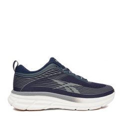 Buty do biegania Reebok. Niebieskie buty do biegania męskie Reebok, bez wzorów, bez zapięcia, do biegania. Za 249.99 zł.