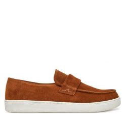 Mokasyny Paul&Shark. Brązowe mokasyny męskie PAUL&SHARK, bez zapięcia. Za 839.99 zł.