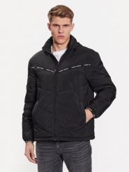 Tommy Jeans Kurtka przejściowa Tape Detail DM0DM16578 Czarny Regular Fit. Czarne kurtki męskie Tommy Jeans, m, bez wzorów, z jeansu, bez ramiączek, bez kaptura. Za 759.99 zł.