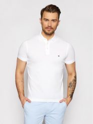 Tommy Hilfiger Polo 1985 MW0MW17771 Biały Slim Fit. Białe koszulki polo męskie Tommy Hilfiger, m, bez wzorów, z bawełny, bez kołnierzyka, bez ramiączek. Za 249.99 zł.