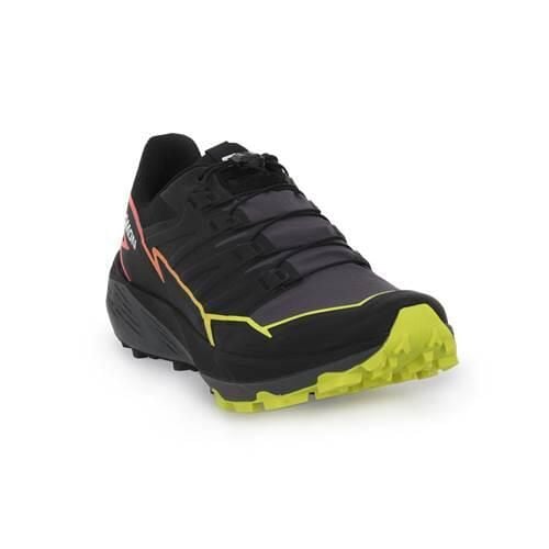 Buty do biegania męskie Salomon Thundercross. Czarne buty do biegania męskie Salomon, bez wzorów, z materiału, bez zapięcia, do biegania. Za 659.99 zł.