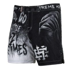 Spodenki Sportowe Męskie na trening i siłownię EXTREME HOBBY PSYCHO CLOWN. Czarne szorty sportowe męskie EXTREME HOBBY, bez wzorów, z elastanu, sportowe. Za 229.00 zł.