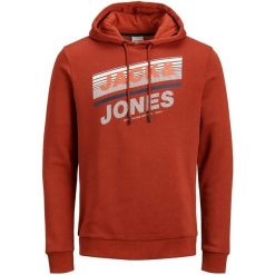 Bluza męska Jack & Jones czerwona. Czerwone bluzy z kapturem męskie Jack&Jones, m, bez wzorów, z bawełny, z kapturem. Za 232.99 zł.