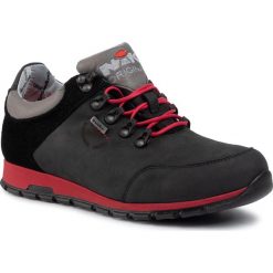 Trekkingi NIK - 03-0459-11-3-01-03 Czarny. Czarne buty trekkingowe męskie Nik, bez wzorów, z materiału, bez obcasa, bez zapięcia. Za 299.00 zł.