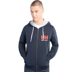 Bluza dresowa męska Helly Hansen Logo 597. Czarne bluzy nierozpinane męskie Helly Hansen, m, bez wzorów, z dresówki, casualowe, bez ramiączek, bez kaptura. W wyprzedaży za 245.15 zł.